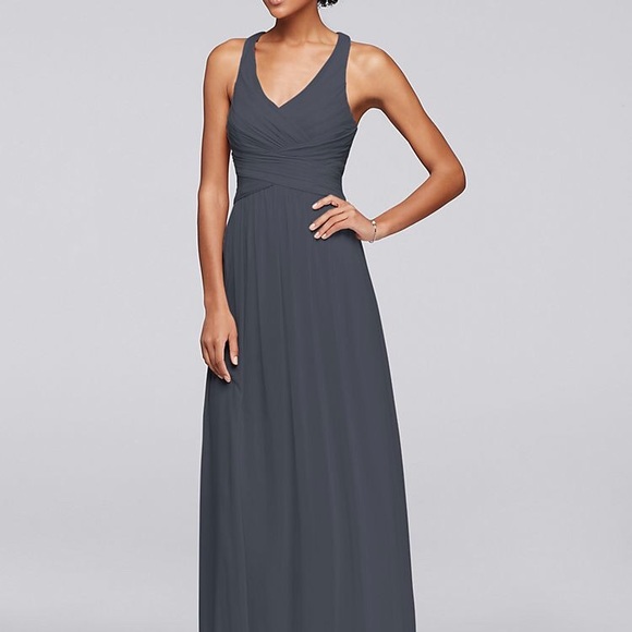 david's bridal halter bridesmaid